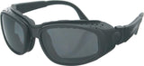 Bobster Sport & Street Convertible Sunglasses Black Motorcycle Goggles