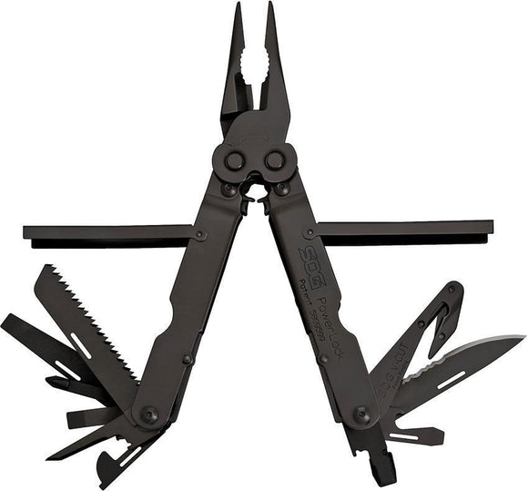 SOG PowerLock EOD Black Stainless Screwdriver Knife Pliers Multi-Tool