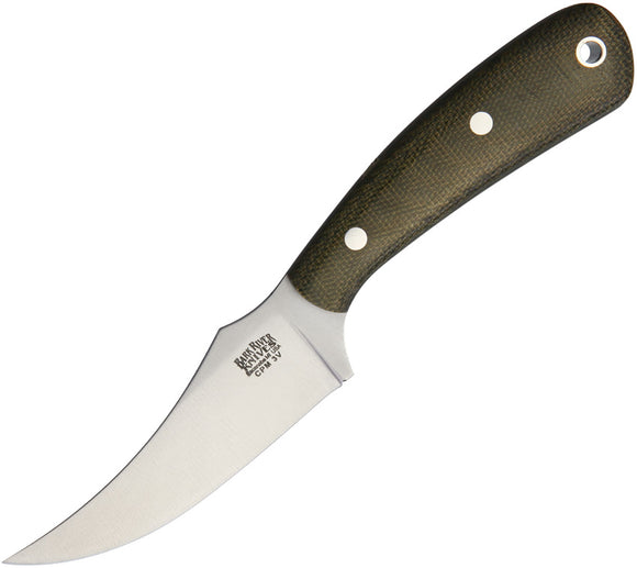 Bark River Fingerling Green Canvas Fixed Blade Knife 01052MGC