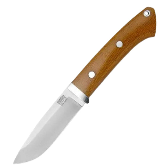 Bark River Classic Drop Point Hunter Fixed Blade Knife Micarta S45VN 02176MNC