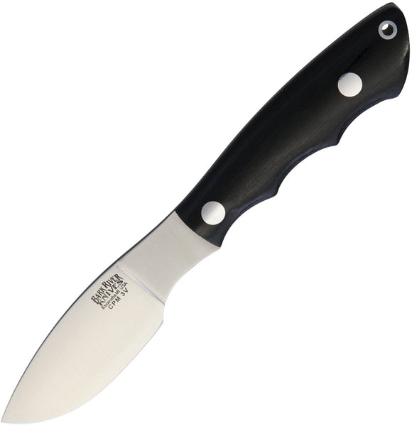 Bark River Mini Canadian Black 3V Fixed Blade Knife 03121mbc