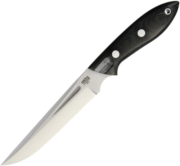 Bark River Thistle Black Canvas Micarta Fixed Blade Knife 05120mbc