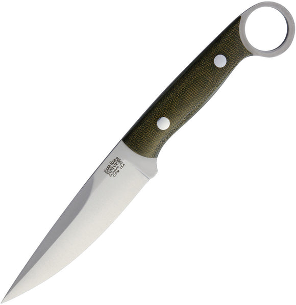Bark River Donnybrook Green Canvas Fixed Blade Knife 07055mgc