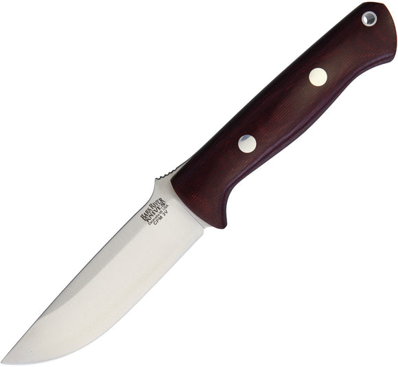 Bark River Bravo-1 Burgundy Micarta Carbon Steel Fixed Blade Knife 07121MBU