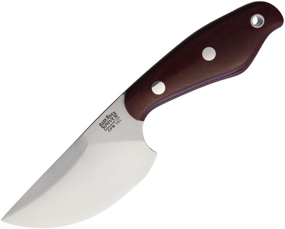 Bark River Skelton Occipital Burgundy Fixed Blade Knife 10051mbu