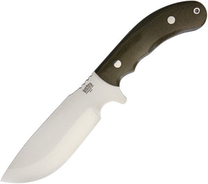 Bark River JBA LT Green Canvas Fixed Blade Knife 10211mgc