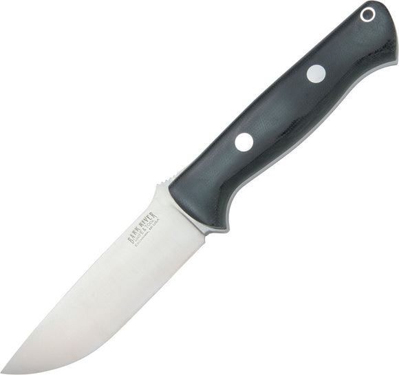 Bark River Bravo 1 Black Micarta A2 Tool Fixed Blade Knife w/ Belt Sheath  OPEN BOX