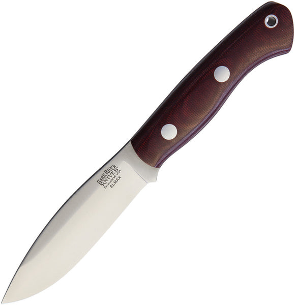 Bark River Mini Tundra Elmax Burgundy Fixed Blade Knife 18041mbu