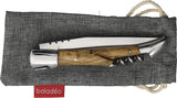 Baladeo Laguiole Corkscrew Olivewood Folding Stainless Pocket Knife DUB1045