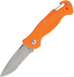 Baladeo SOS Orange Folding Pocket Knife with Whistle eco194