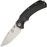 Bastinelli Creations R.E.D. Folder Stonewash Black G10 D2 Steel Folding Knife 01