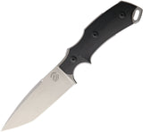 Bastinelli Creations R.E.D. V2 Black Micarta Handle Stainless Fixed Knife 03V2