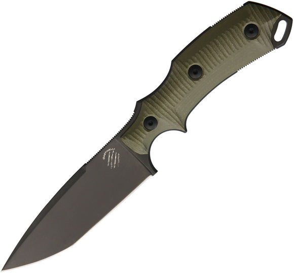 Bastinelli Creations RED 3D OD Green Fixed Blade Knife 04g