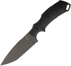 Bastinelli Creations R.E.D V2 Micarta Handle Black PVD Fixed Knife + Sheath 04V2