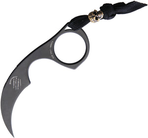 Bastinelli Creations Diagnostic Black N690Co Fixed Blade Karambit Knife 05Z