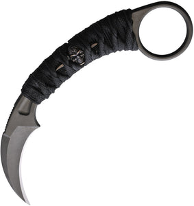 Bastinelli Creations PiKa Black Bohler N690 Fixed Blade Karambit Knife 202BM