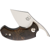 Bastinelli Creations BB Drago Folder Ziricote Wood Handle Folding Knife 203Z