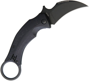 Bastinelli Creations Black Bird Folder Black Folding Pocket Knife 210B