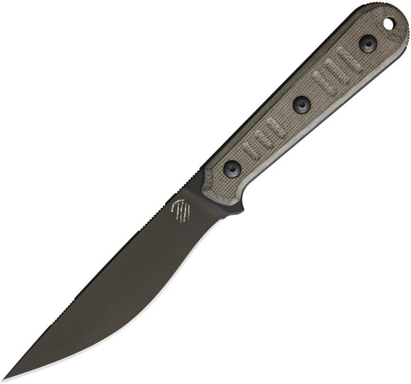 Bastinelli Creations SILENCE SLIM Fixed Blade Knife w/ Micarta 222