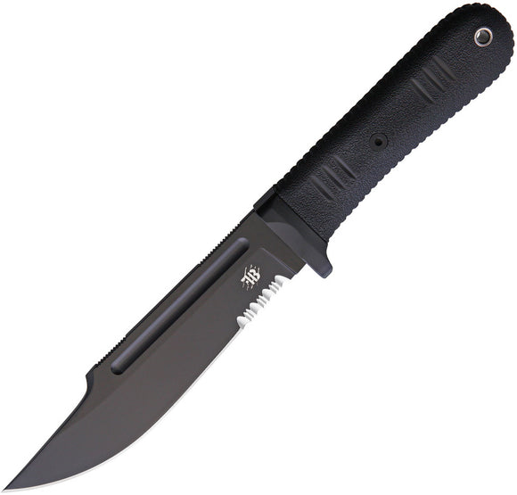 Bastinelli Creations Montana Serrated Fixed Blade Knife 225s