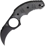 Bastinelli Creations Ligament Black Micarta Handle Bohler M390 Fixed Blade Knife 253
