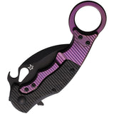 Brighten Blades Moonstruck Karambit Framelock Carbon Fiber Folding Pocket Knife 599TICL