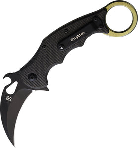 Brighten Blades Moonstruck Karambit Framelock Carbon Fiber Folding Pocket Knife 599TICP