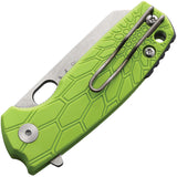 Brighten Blades Baby Core Linerlock Lime FRN Bohler N690 Folding Pocket Knife 608LG