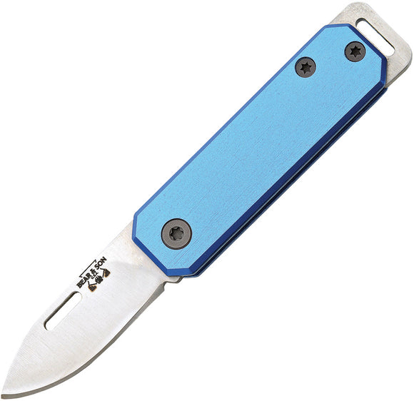 Bear & Son Small Slip Joint Blue Folding Knife 109bl