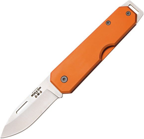 Bear & Son Large Slip Joint Orange Folding Knife 110or
