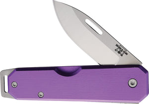 Bear & Son Large Slip Joint Purple Folding Knife 110pl