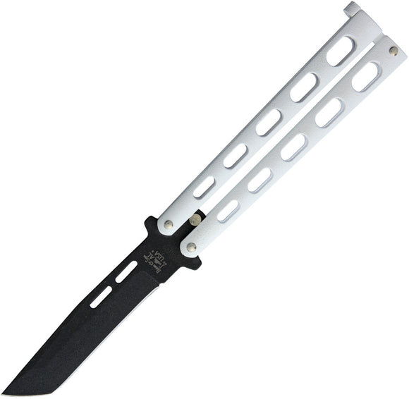 Bear & Son Butterfly White Tanto Balisong Knife 115tanw