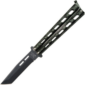 Bear & Son Butterfly Silver Vein Balisong Knife 115tan