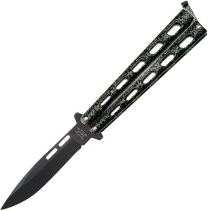 Bear & Son Butterfly 1095 Silver Vein Balisong Knife 115