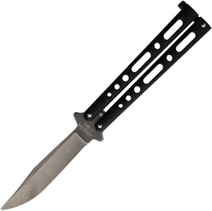 Bear & Son Butterfly Black Stonewash Knife (Balisong) 117bsw