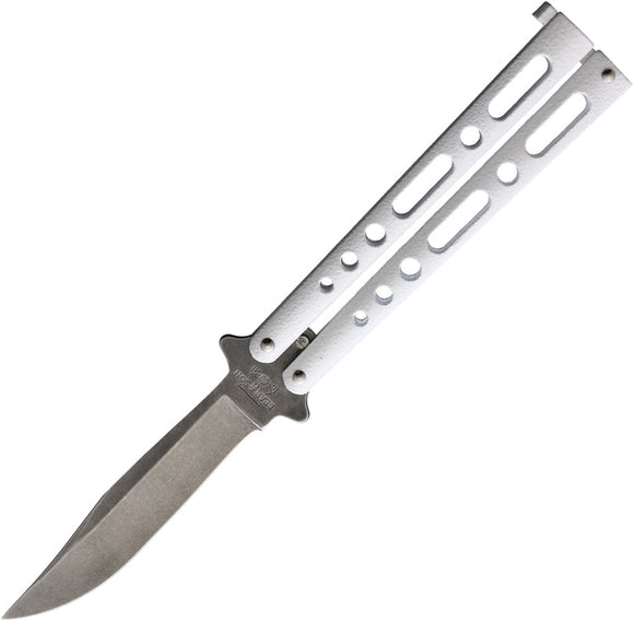 Bear & Son Butterfly White Stonewash Knife (Balisong) 117wsw