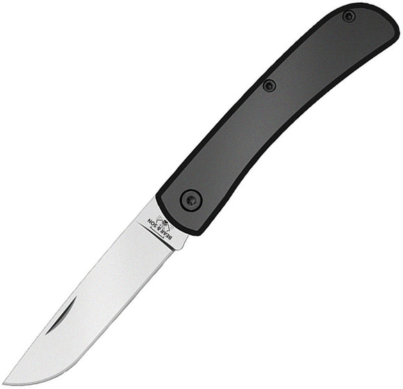 Bear & Son Small Farmhand Black Slip Joint Folding Pocket Knife 137