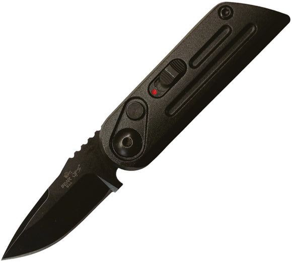 Bear & Son Automatic Bold Action XIV Knife Black Stainless 14C28N Sandvik Blade 1400AIBKB