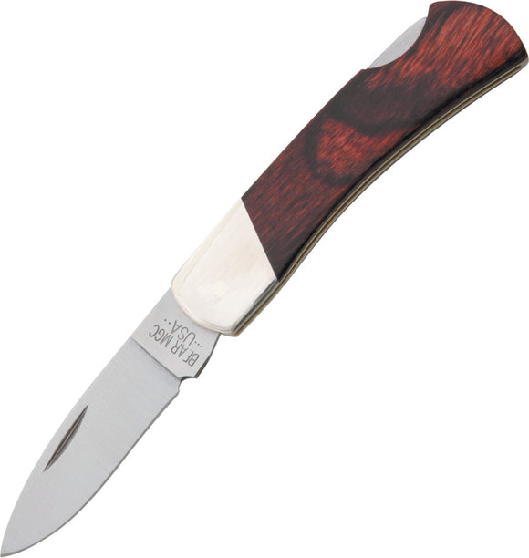 Bear & Son Executive Rosewood Lockback Fodling Pocket Knife 224r