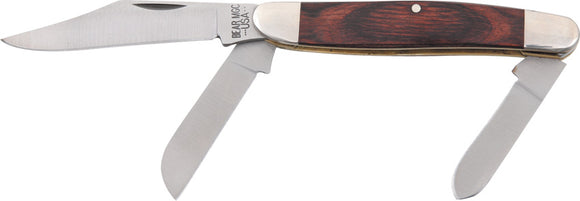 Bear & Son Rosewood Large Stockman Folding Pocket Knife 247r
