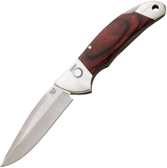 Bear & Son Automatic Knife Rosewood High Carbon Stainless Drop Pt Blade 2A08R