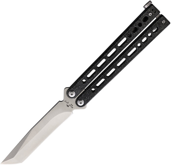 Bear Ops Bear Song VIII Balisong Black Galaxy Stainless Tanto Butterfly Knife 35303