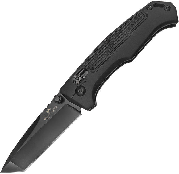 Bear Ops Rancor IV Pocket Knife Black Aluminum Folding 14C28N Tanto 510AIBKB