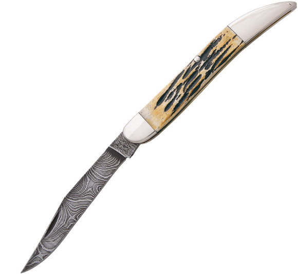 Bear & Son India Stag Bone Folding Pocket Knife 5193d