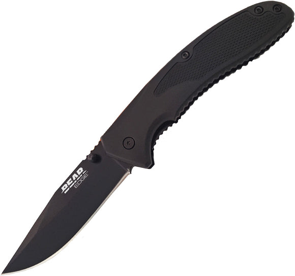 Bear Edge Sideliner Black Stainless A/O Folding Knife 61106
