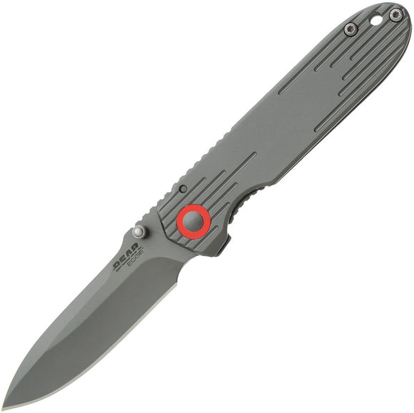 Bear Edge Slimline Framelock A/O Gray Folding 440 Stainless Pocket Knife 61128