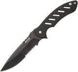 Bear Edge Brisk Stainless Serrated Full Tang Fixed Blade Knife 61517