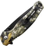 Bear Edge Brisk 2.0 Linerlock A/O Camo Stainless Folding Pocket Knife 61537