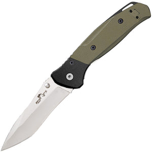 Bear Ops Bear Swipe Pocket Knife Green G10 Folding 14C28N Drop Pt Blade A400B4P