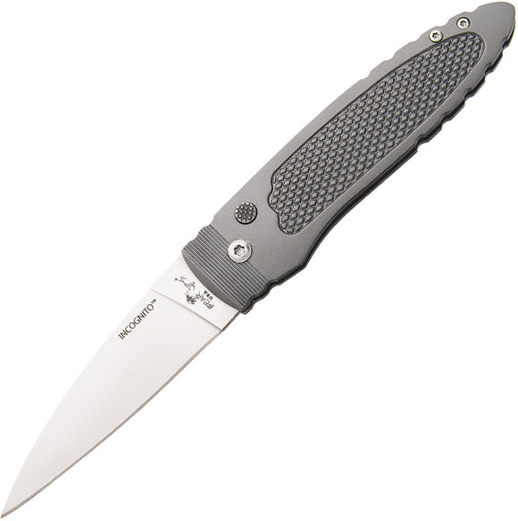 Bear & Son Automatic Incognito Bold Action VIII Knife 14C28N Sandvik Blade AC800S